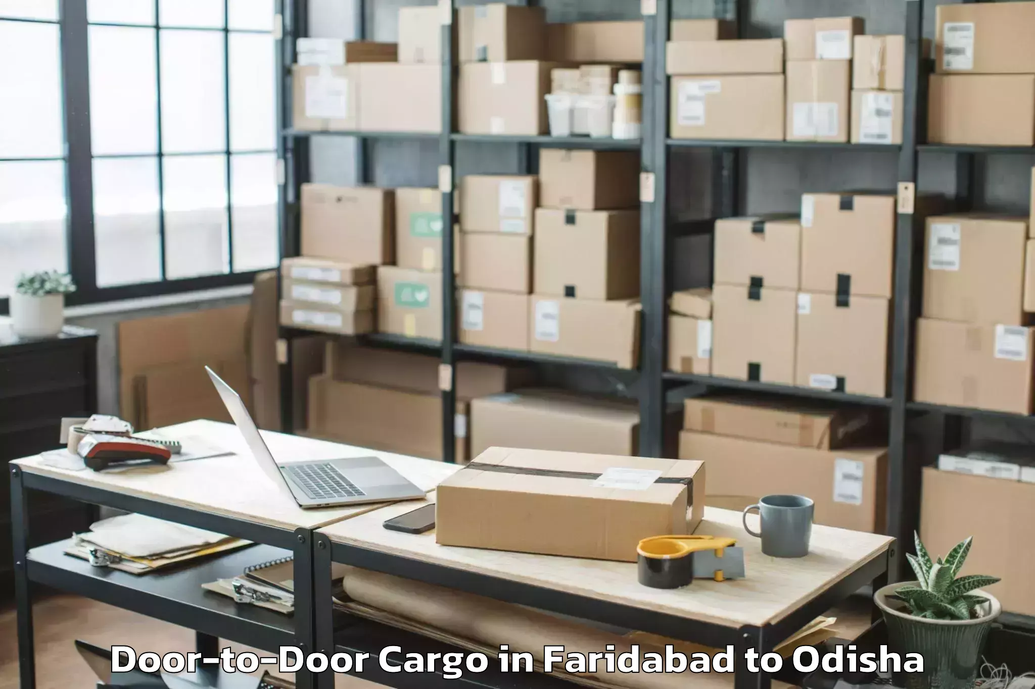 Affordable Faridabad to Ganjam Door To Door Cargo